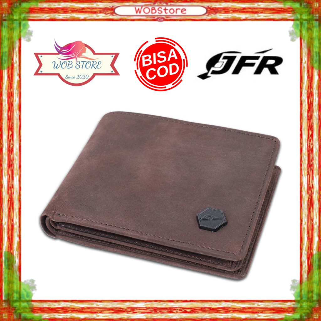 Fashion Dompet Bahan Kulit Pria Cowok Laki2 laki Asli Original Murah Bagus Keren Kekinian Unik JS10