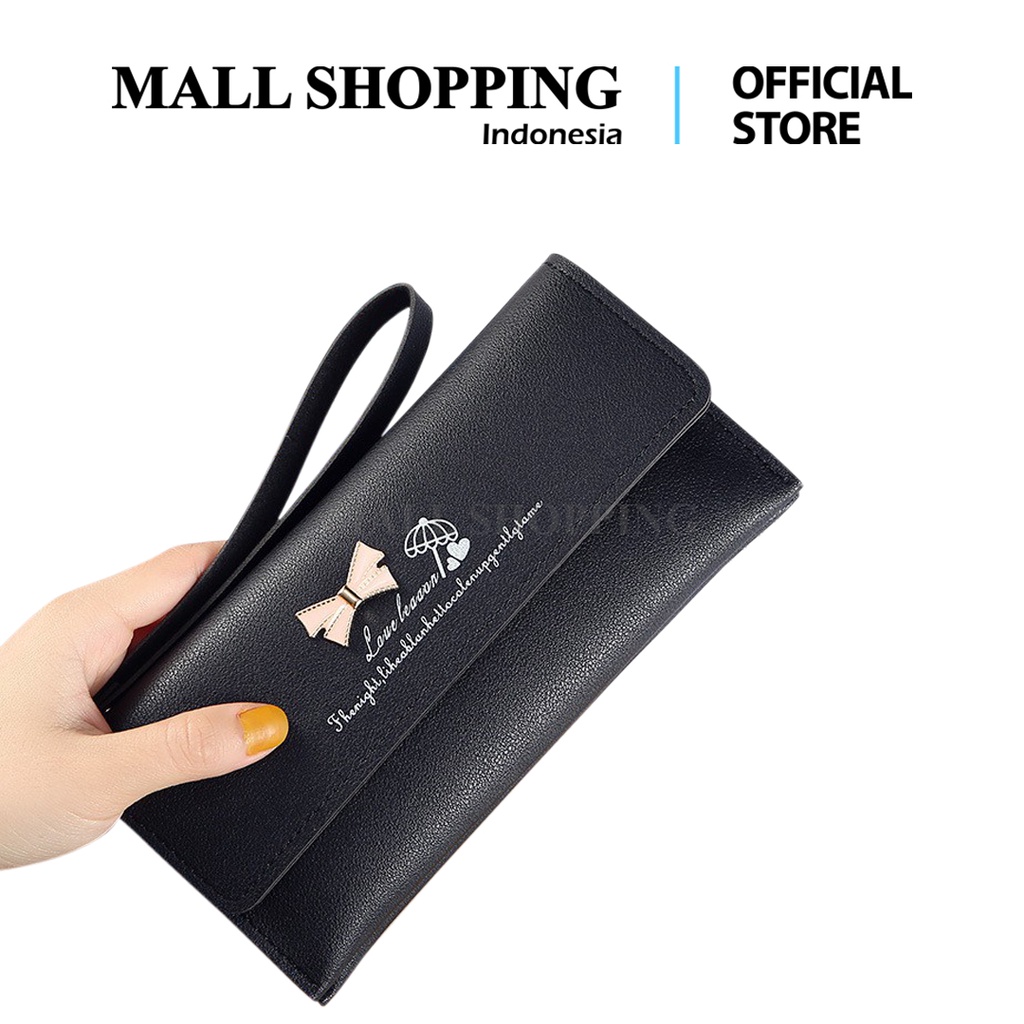 (COD) Dompet Lipat Wanita Dompet Panjang Wallet MALLSHOPPING