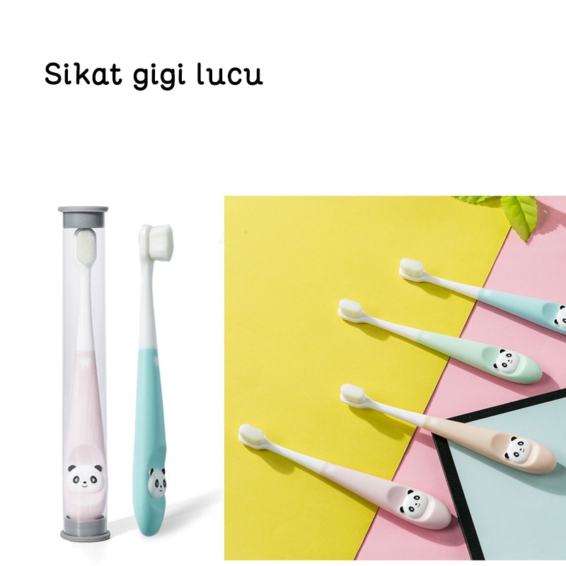 Sikat gigi anak/Anak Bulu Halus Lembut Training Tooth Brush Karakter Panda/Sikat gigi kartun  L280