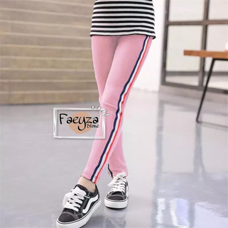 Faeyza Legging Anak Stripe Usia 5 - 11 thn