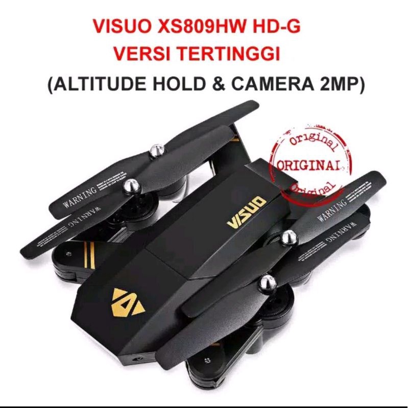 Drone VISUO XS809HW HD || FREE BELAJAR DRONE SAMPAI BISA DAN FREE JASA SERVICE