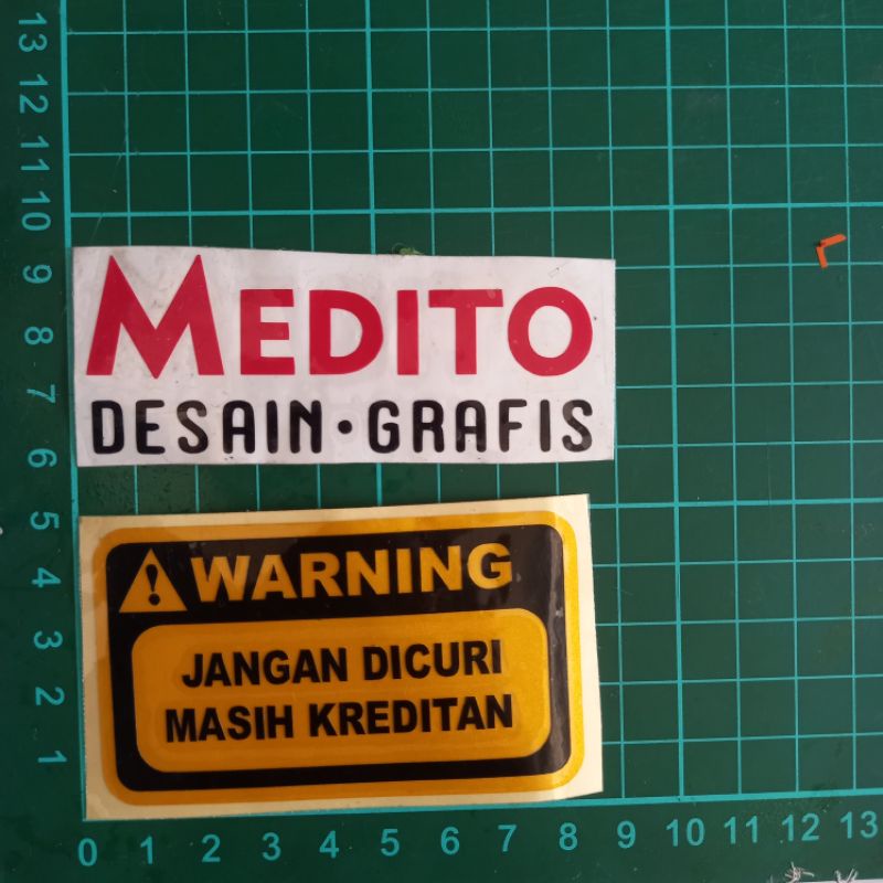 Stiker Cutting Kata2 Warning Jangan Dicuri Masih Kreditan