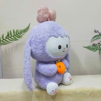 Boneka Kelinci Pita Gliter Size 15&quot;/45cm/boneka animal/boneka rabbit/boneka anak lucu/