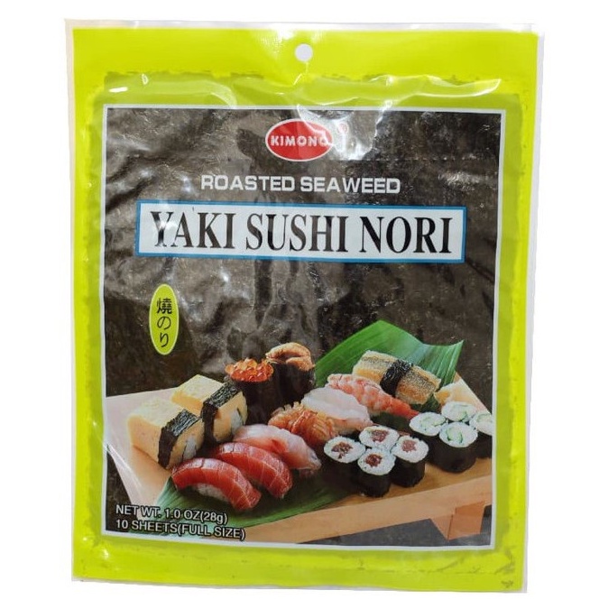 Sushi Nori Kimono isi 10 Lembar Seaweed Rumput Laut Gimbap Susi