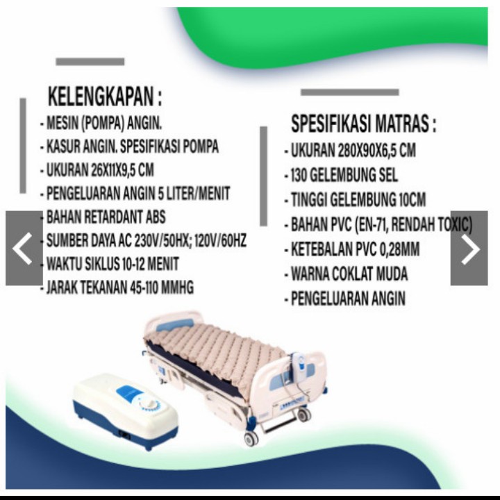 NESCO KASUR ANGIN KASUR ANTI DECUBITUS EFFECT 2500VF MATRAS ANGIN KASUR DECUBITUS