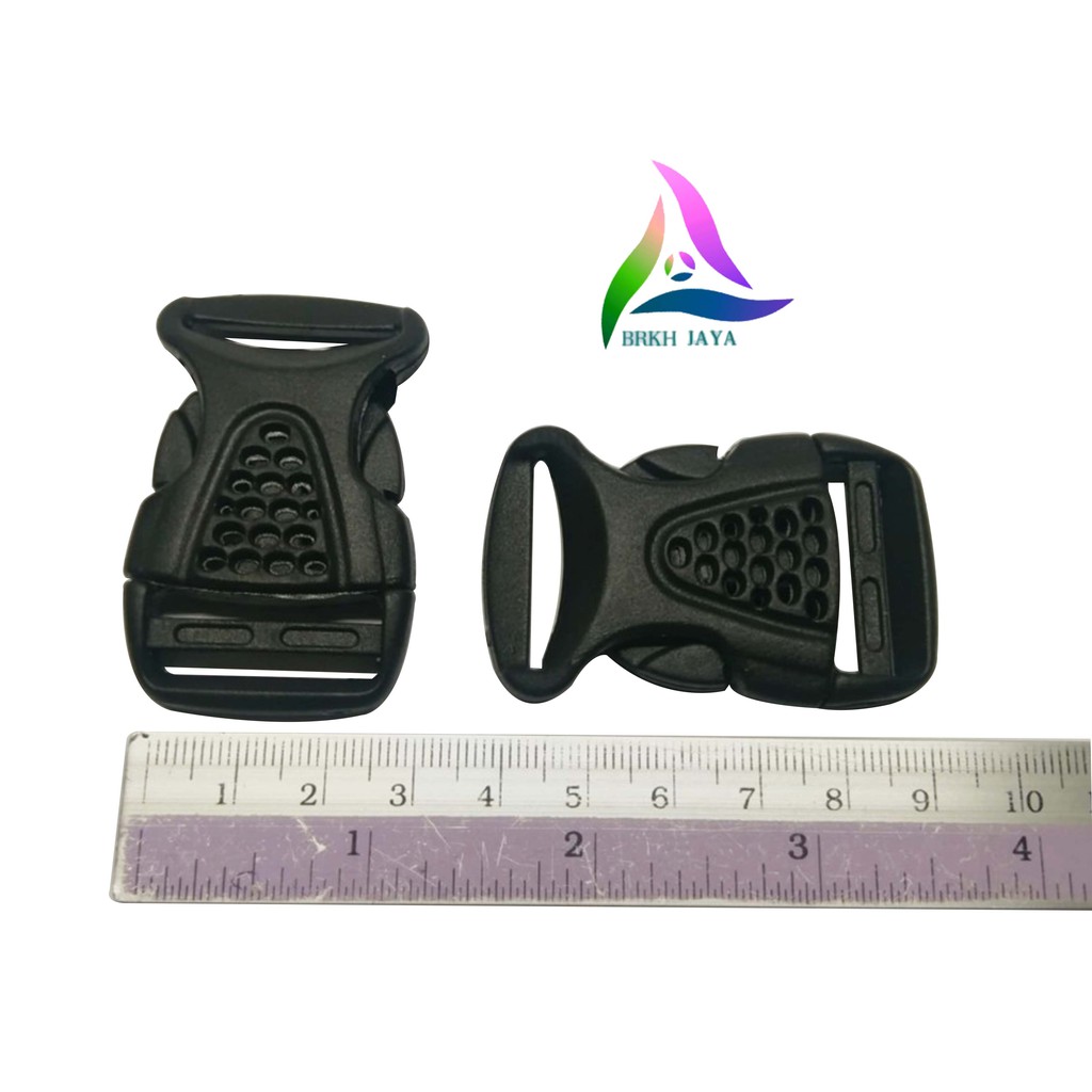 KUNCI SODOK TAS 2.5 CM / SLOT TAS / GESPER TAS PLASTIK PP / 120 PCS