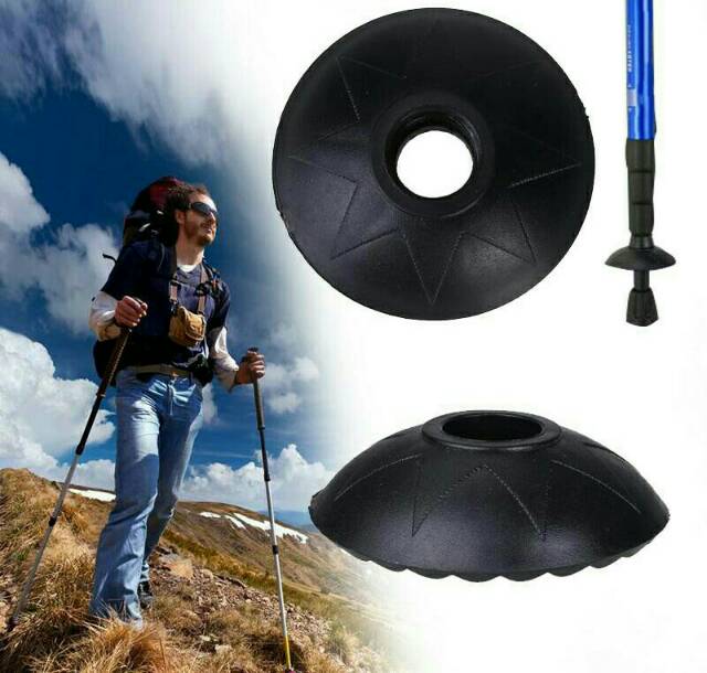 Snow mud care basket rubber end tip cover trekking pole alpenstock penahan salju pasir lumpur