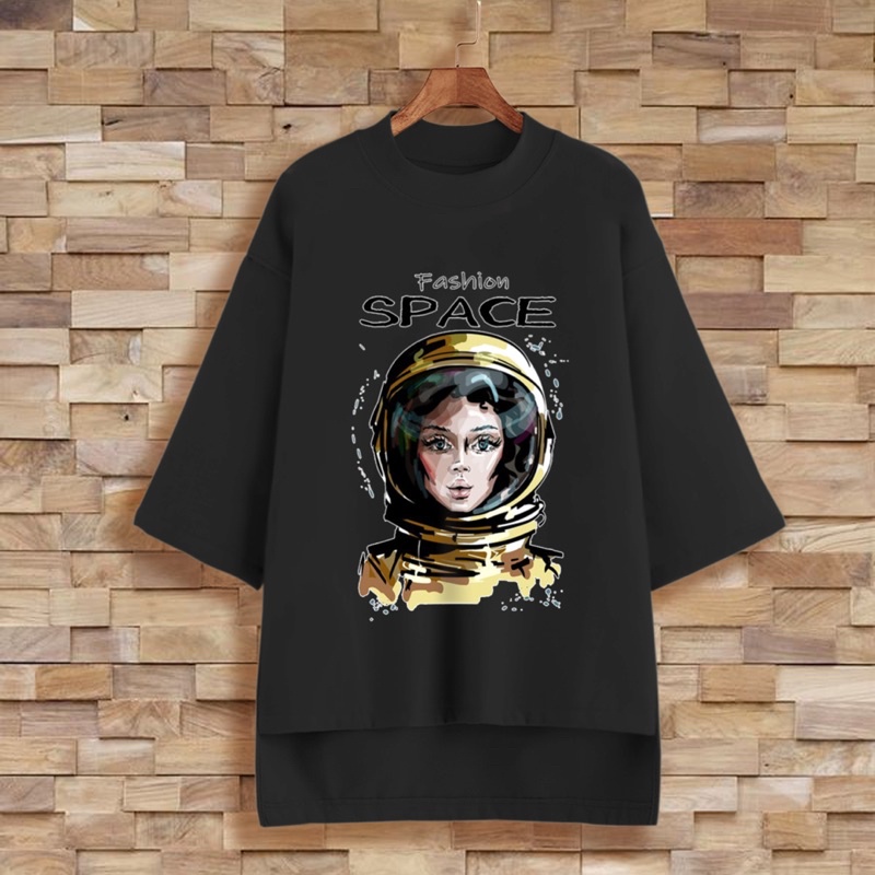 PUFFY_ID kaos oversize tunik wanita FASHION SPACE tshirt big size cewek premium