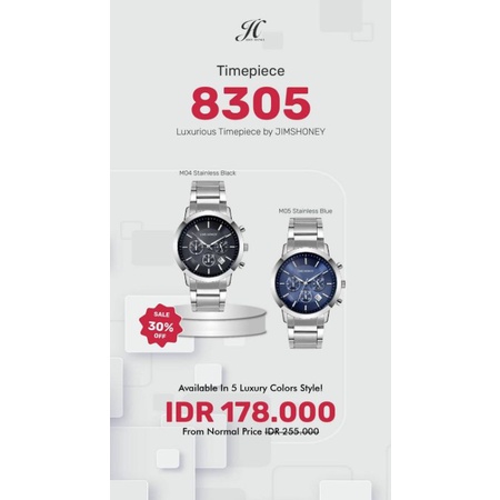 Jam Tangan Cowok JT-8305 Jims Honey