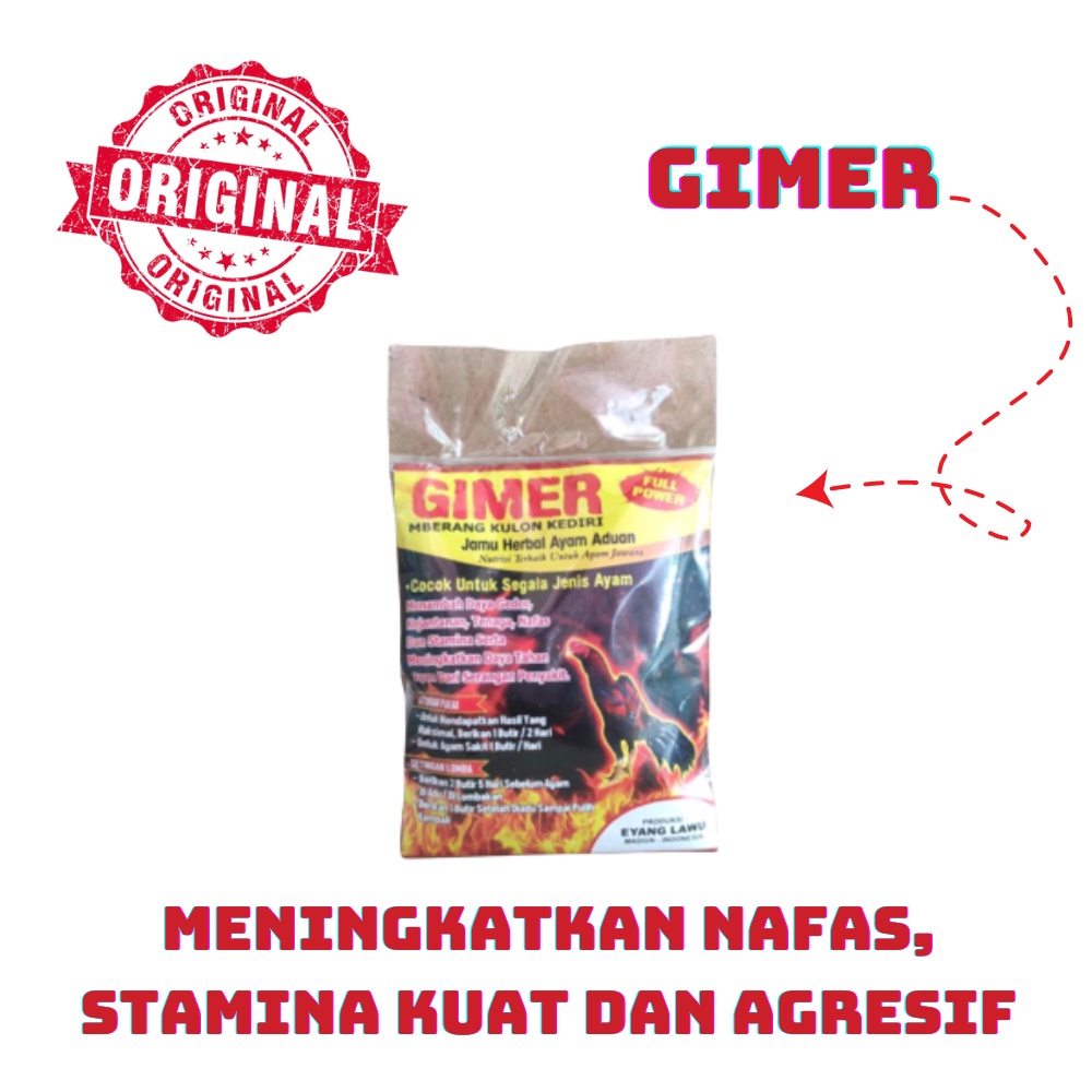 Jamu ayam Gimer - agresif ayam muda