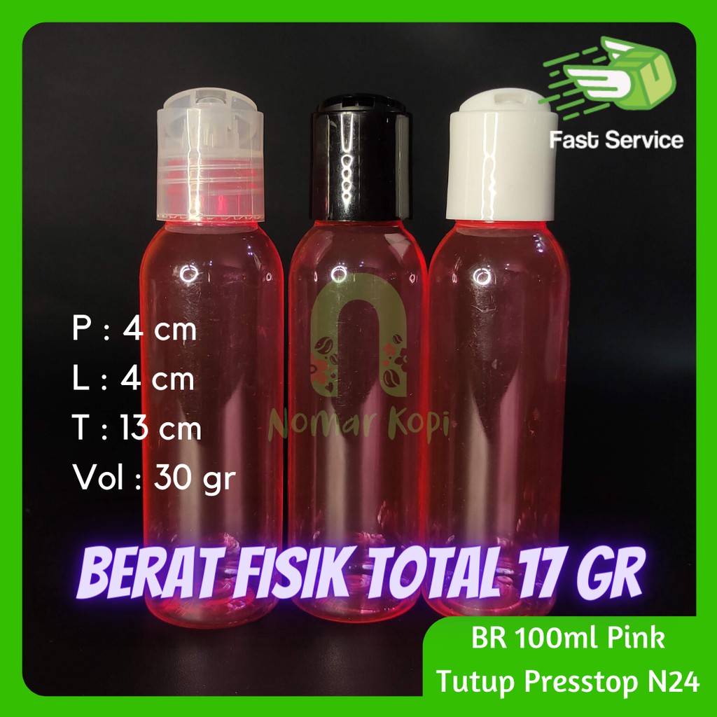 Botol 100ML BR PINK Presstop