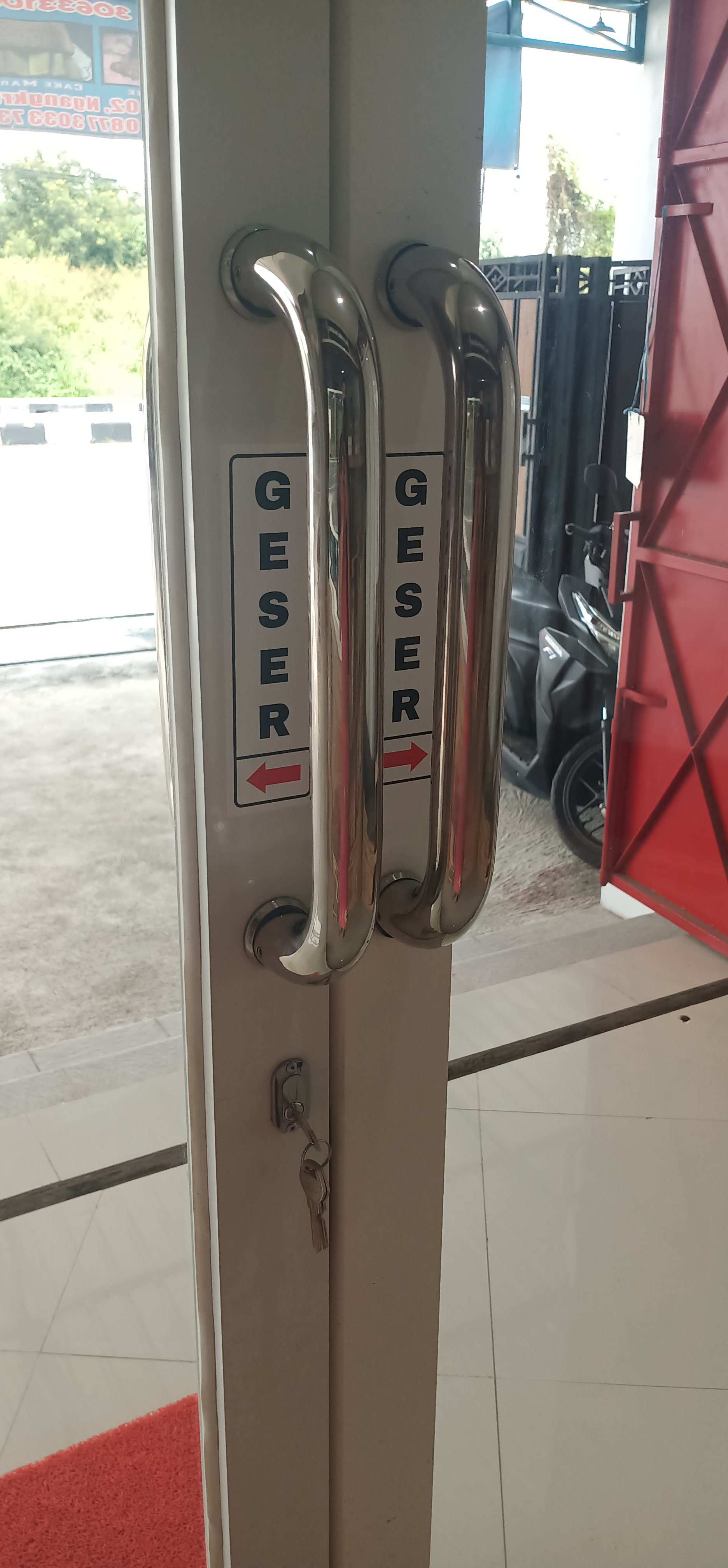 12.12 Flash Sale Sticker Waterproof Pintu Dorong Tarik Geser Keamanan Bell Pintu