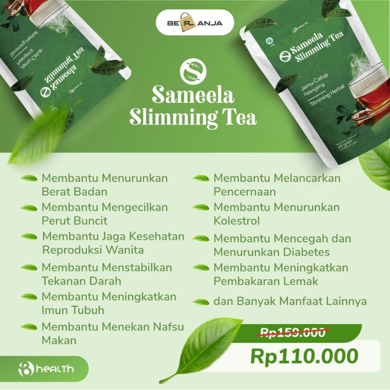 

Sameela Slimming Tea / Teh Pelangsing / Penurun Berat Badan / Teh Pelangsing Herbal Celup / Teh Detox