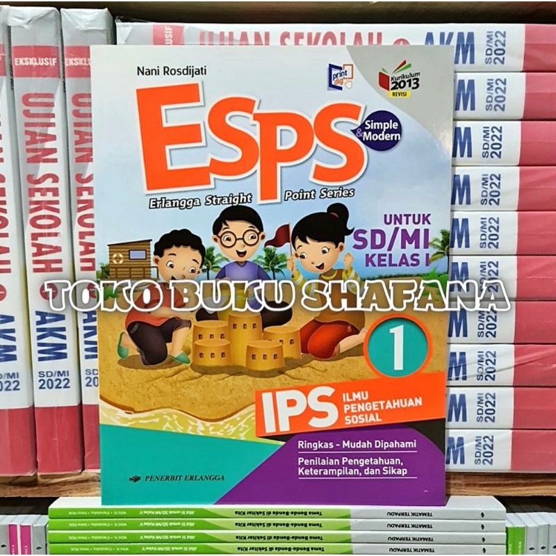 Original Buku ESPS IPS Kelas 1 2 3 4 5 6 SD K13 Edisi Revisi Penerbit Erlangga-ESPS IPS KLS 1
