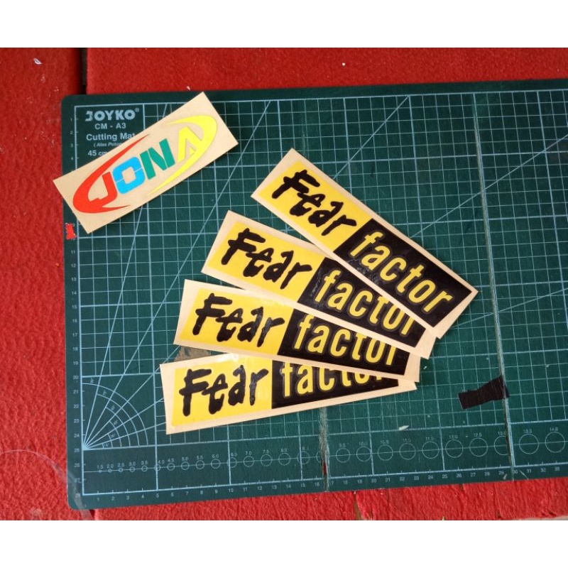 

stiker cutting fear factor