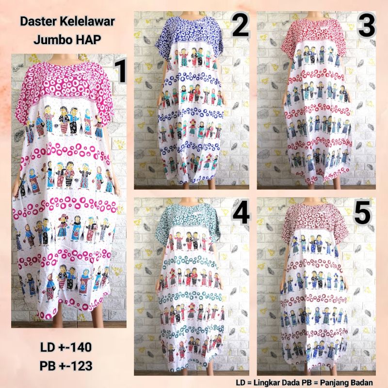 Daster Kelelawar Jumbo HAP LD 140 Adem Lowo FRZN + T. Ring