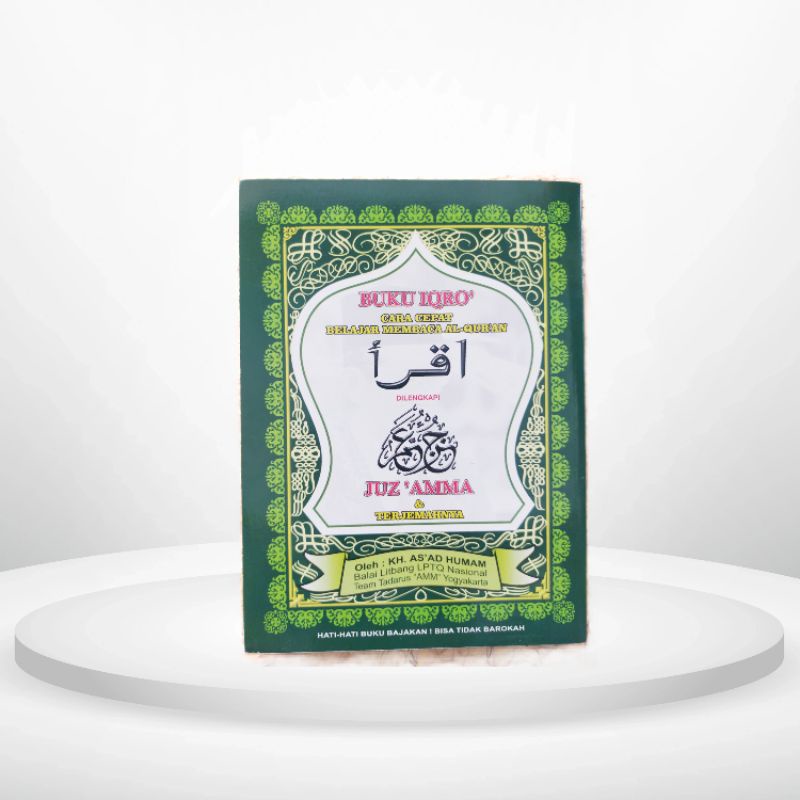 ORI IQRO plus juz amma bendel besar kertas CD penerbit balai litbang LPTQ nasional
