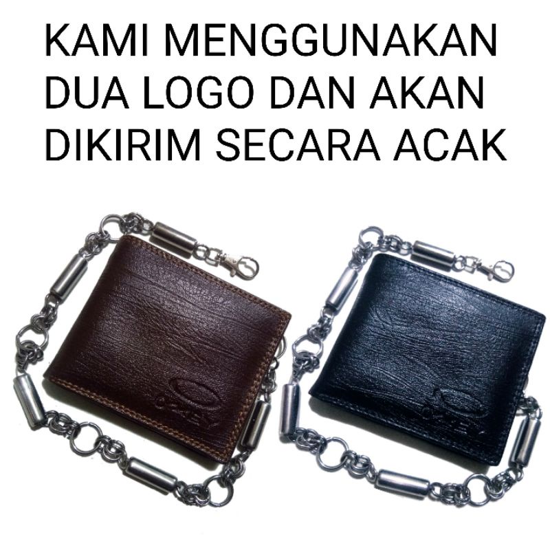 DOMPET PRIA TERBARU/DOMPET RANTAI KULIT SEMI