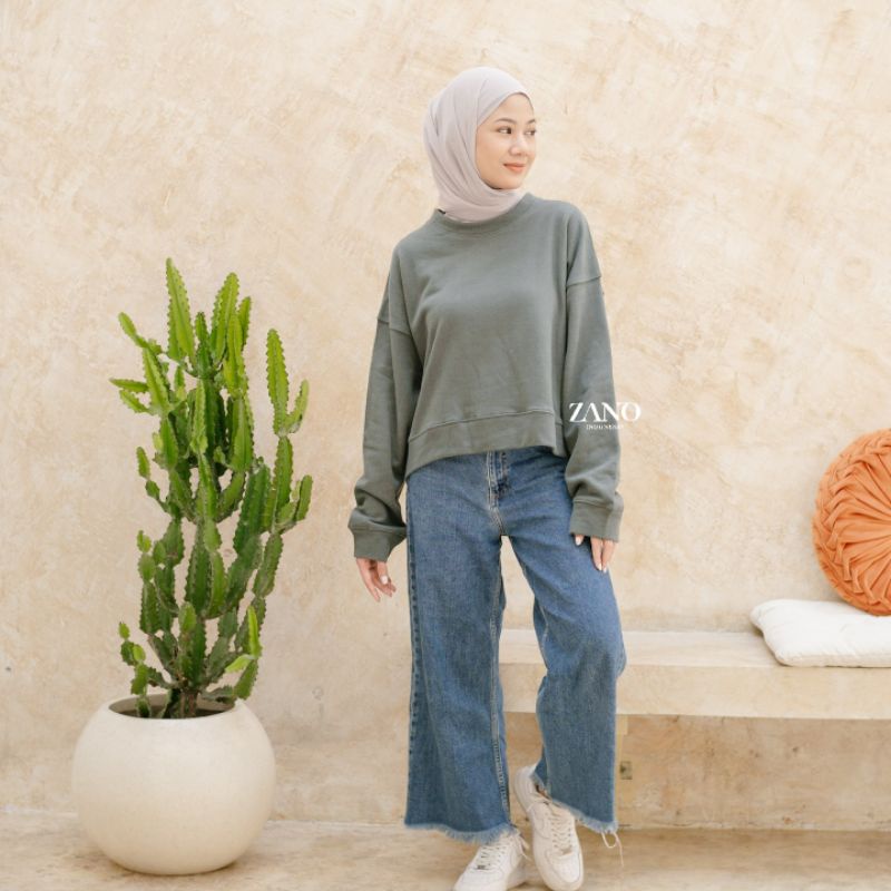 ZANO BASICS Sweater Crop Kalita