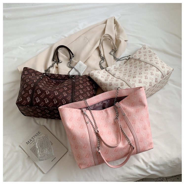 BJ15682 - BEIGE/COFFEE/PINK - TAS WANITA FASHION IMPORT MODIS ELEGAN TERMURAH TERLARIS TERBARU BAGSTORE JAKARTA TAS BATAM ELJ5682