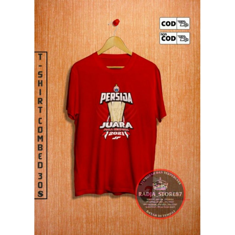 T-SHIRT KAOS PERSIJA JUARA PIALA MENPORA 2021