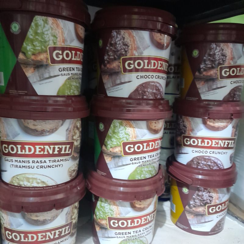 

goldenfil choco crunchy, choco spread, bluberi,tiramisu, green tea (1 kg)