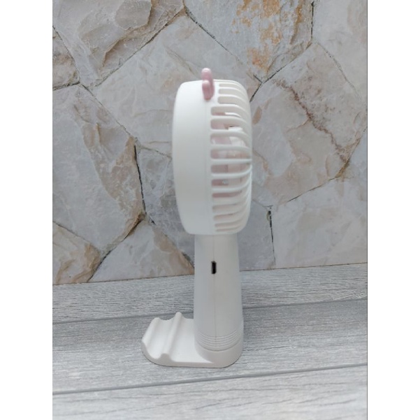 Kipas Angin Mini Portable Bisa Jadi Holder Handphone Angin Kencang
