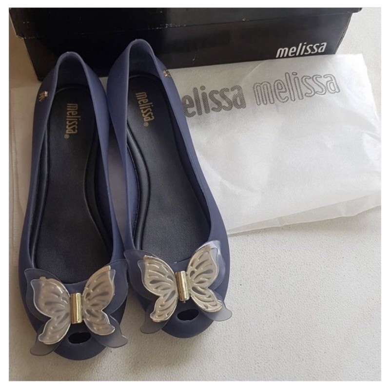  Sepatu  wanita import melissa fly jelly  black Shopee  