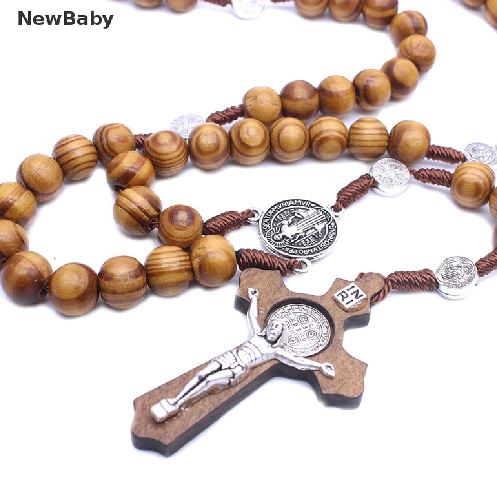 Kalung Rosario Desain Manikmaniksalib Yesus Gaya Katolik Handmade Untuk Bayi