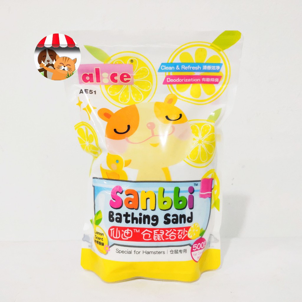 Pasir Mandi Hamster Alice Sanbbi Bathing Sand 500gr - Pasir Wangi Hamster