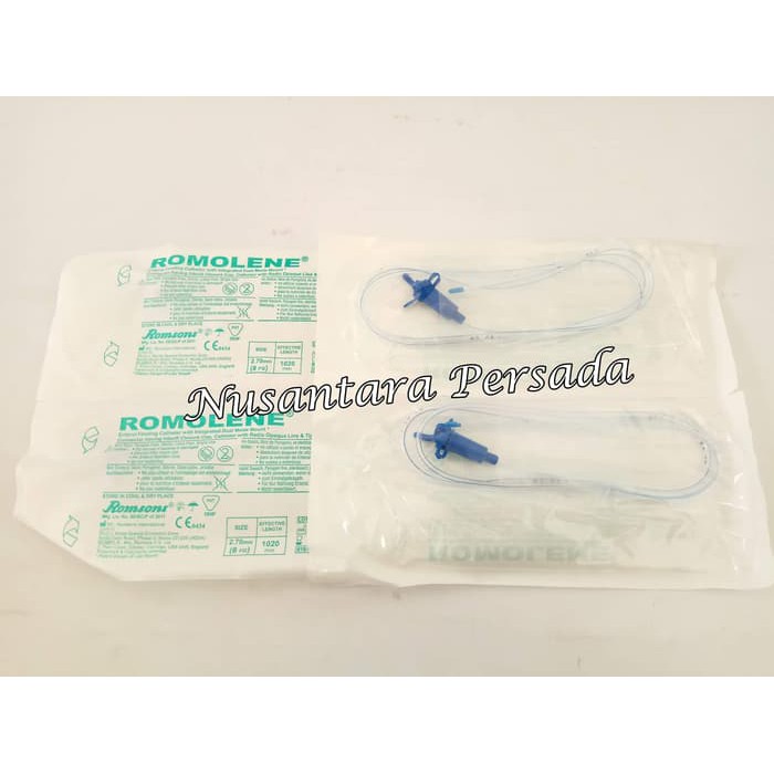 Selang Makan NGT Feeding Tube Romolene Dewasa Romsons 8 FR Satuan