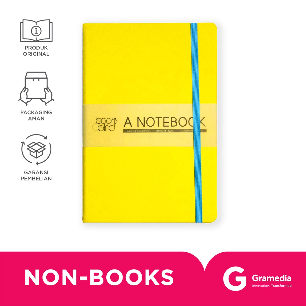 

Books&Bind Nb Candyseries Hc A5-Slim Yellow