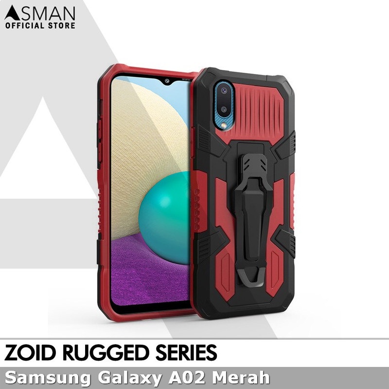 Asman Case Samsung Galaxy A02 Zoid Ruged Armor Premium