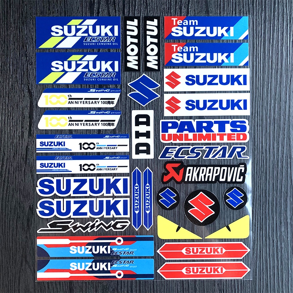 1 Pc Stiker Reflektif Tahan Air Untuk Suzuki GSXR GSX-R RR 250 600 750 1000 K2 K3 K4 K5 K6 K7 K8 H1