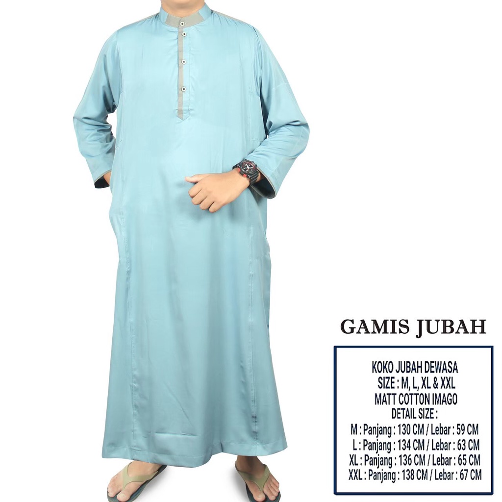 Baju Jubah Pria Gamis Pria Al Haramain Pakistan Lengan Panjang Lebaran Muslim Cowok Laki Laki Pria Dewasa Terbaru 2022