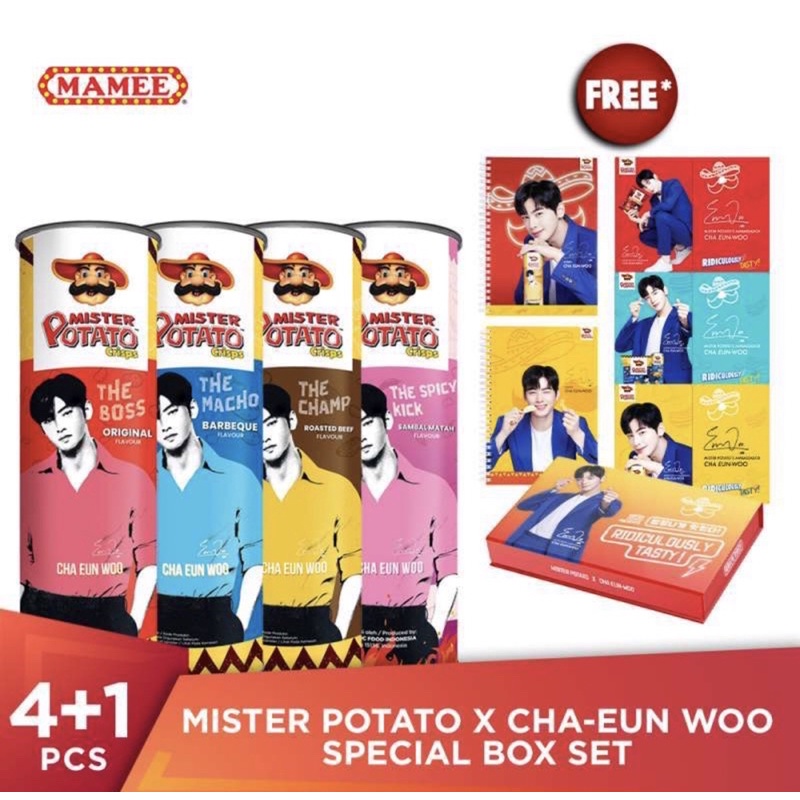 Jual Mister Potato x Cha EunWoo Special Box Set Shopee Indonesia