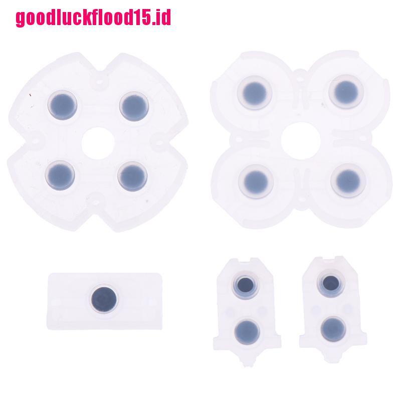 {LUCKID}Controller rubber conductive pad silicon buttons for PS4 repair replacement part