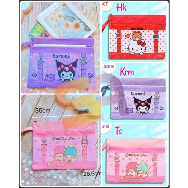 

MAP HOLDER/FOLDER MAP RESSELTING SANRIO HELLOKITTY CINNAMONROLL KUROMI POMPURIN BADTZMARU KEROPPI TWINSTAR