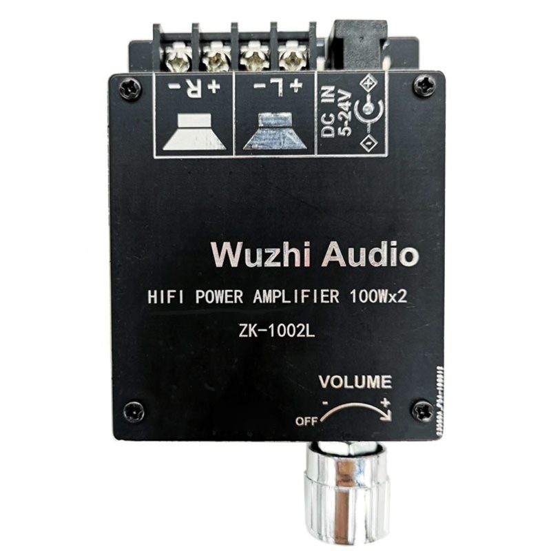 Vivi Mini Zk-1002L Papan Amplifier Audio Stereo Wireless Bluetooth 5.0 Dual Channel 100w Dc 12v 24v