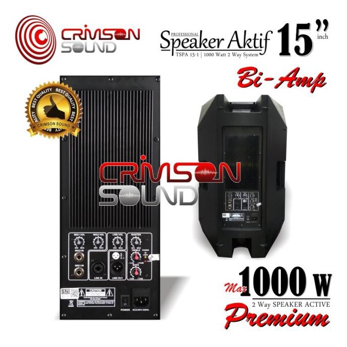 Speaker Aktif 15 Inch Bi-Amp Crimson Cr 15-1