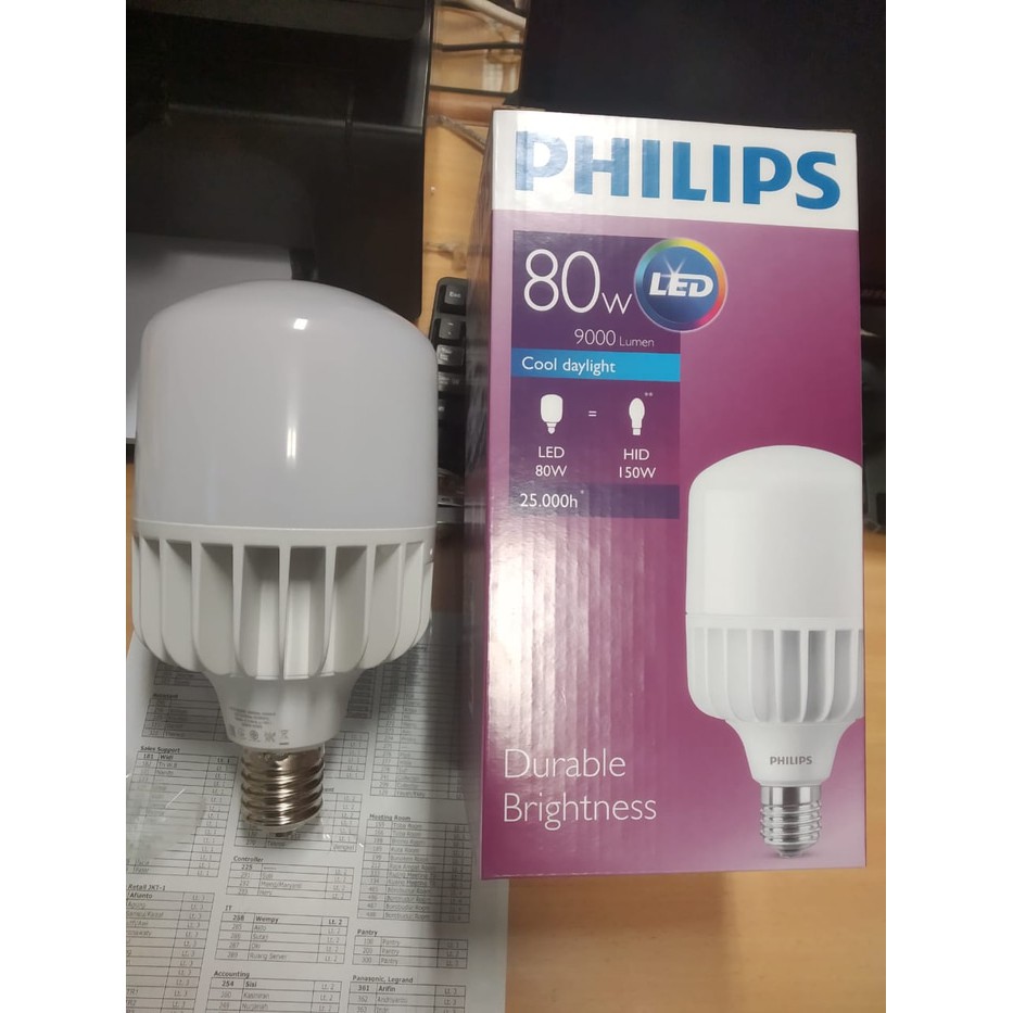 Philips Led Bulb Jumbo Tforce Core Hb 80 Watt E40 Shopee Indonesia