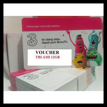 [[BAYAR DITEMPAT]] Voucher Tri Data Ami 12Gb Kuota 12Gb STOK TERBATAS