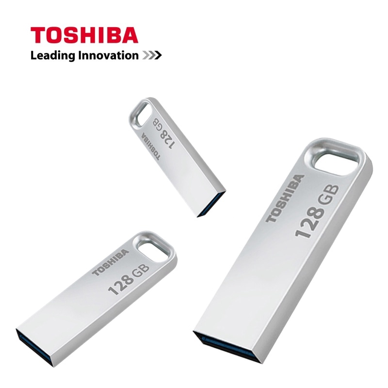 Toshiba Flashdisk USB 128GB Bahan Metal Anti Air