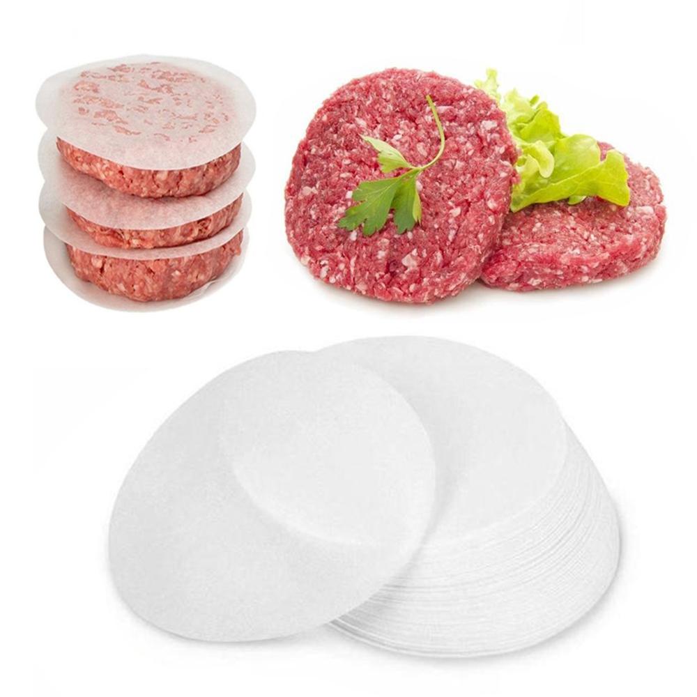 NICKOLAS1 Patty Paper4/5/6 Set Isi 500 Hamburger Untuk Steamer Freezing Paper Liner Perlengkapan Baking