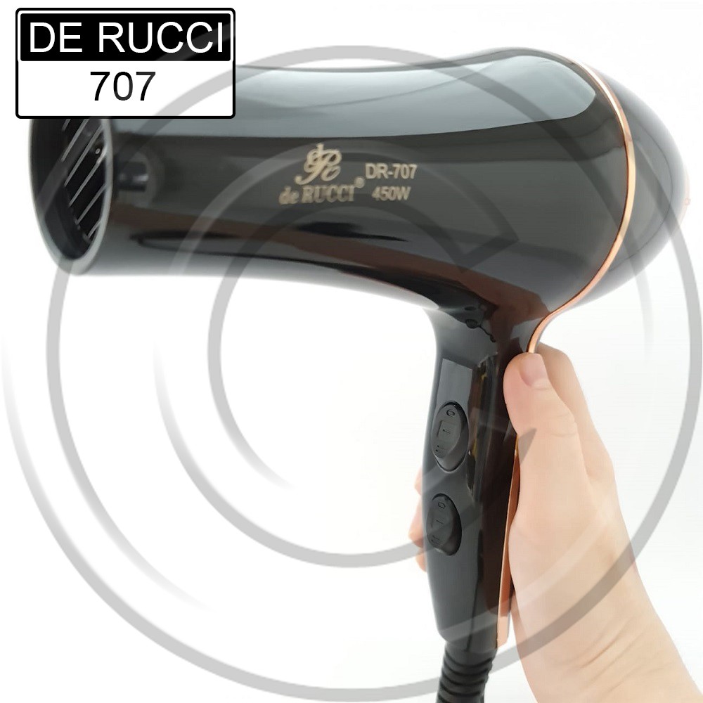 Hairdryer DE RUCCI 707 - Pengering Rambut / Hair dryer / Premium / Berkualitas / Best Seller / Turbo