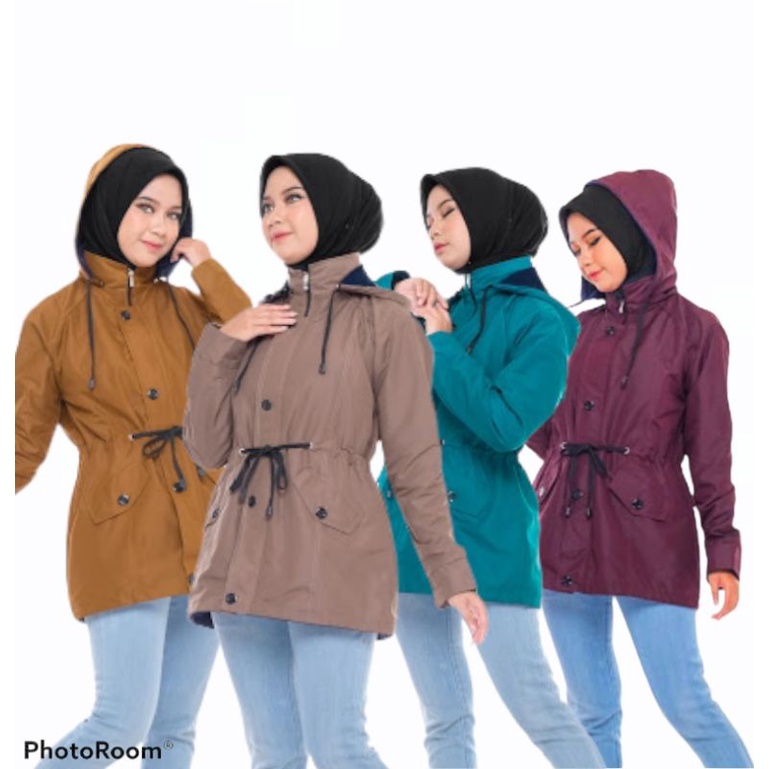 ANAPHA jacket parka wanita cewe cewek jaket motor jaket wanita jaket parka pendek