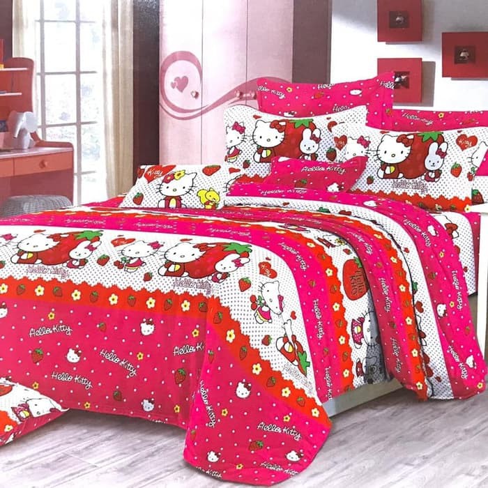 Sprei karakter Bahan Katun halus 180x200 kasur no 1 dan 120x200 kasur no 3 dan 90x200 kasur no 4