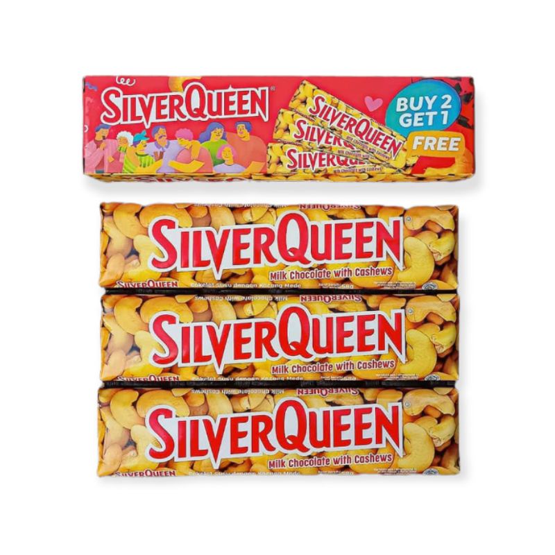 Silverqueen Cashew / Almond 58 gr (Buy 2 Get 1)