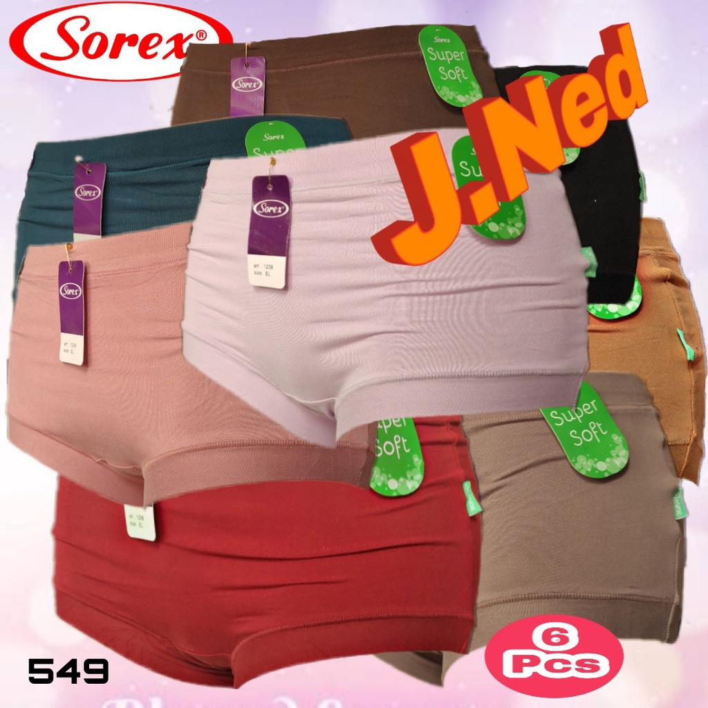 J549S  (6 PCS) Celana Dalam Wanita Sorex