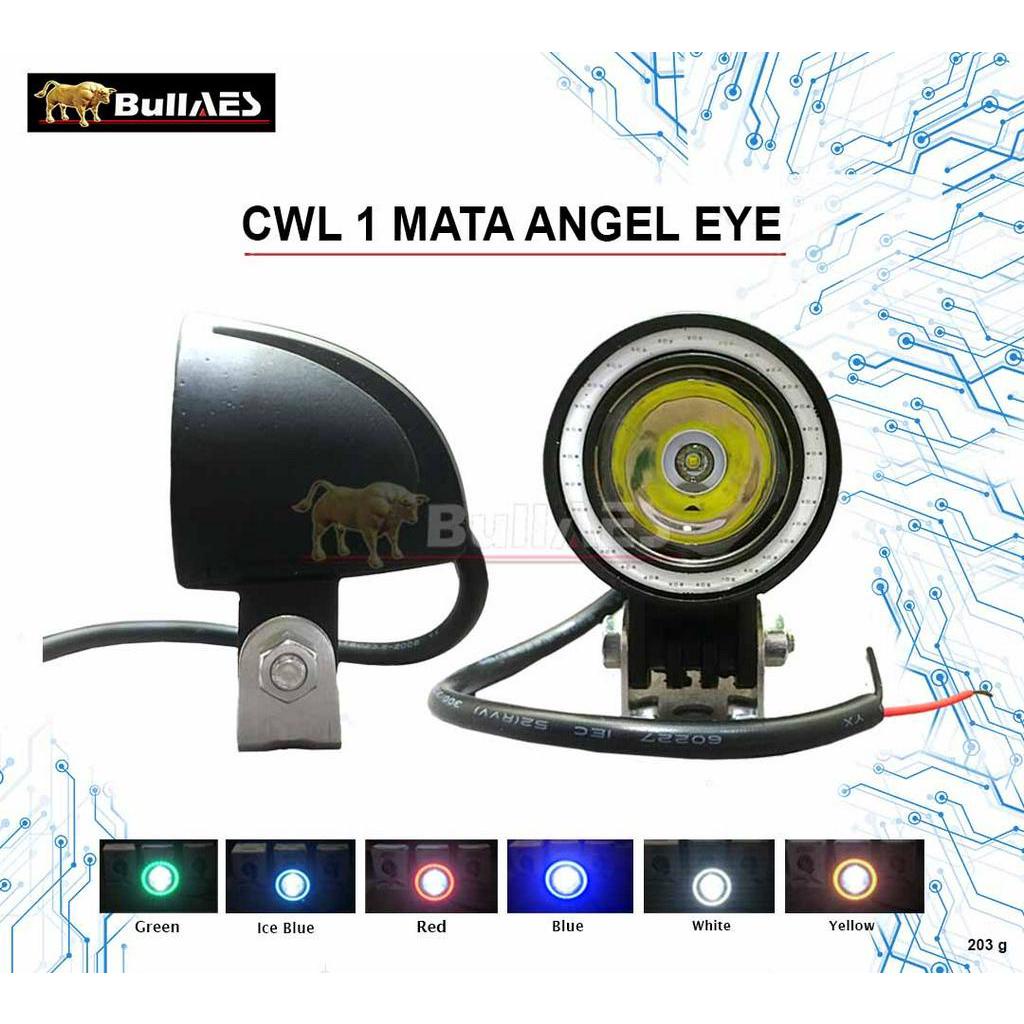 Lampu Tembak Cree Work Light 1 mata 10 watt Angel eye